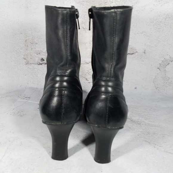 Victoria Spenser Ankle Boots Women 8.5 Black Leath - Picture 2 of 8